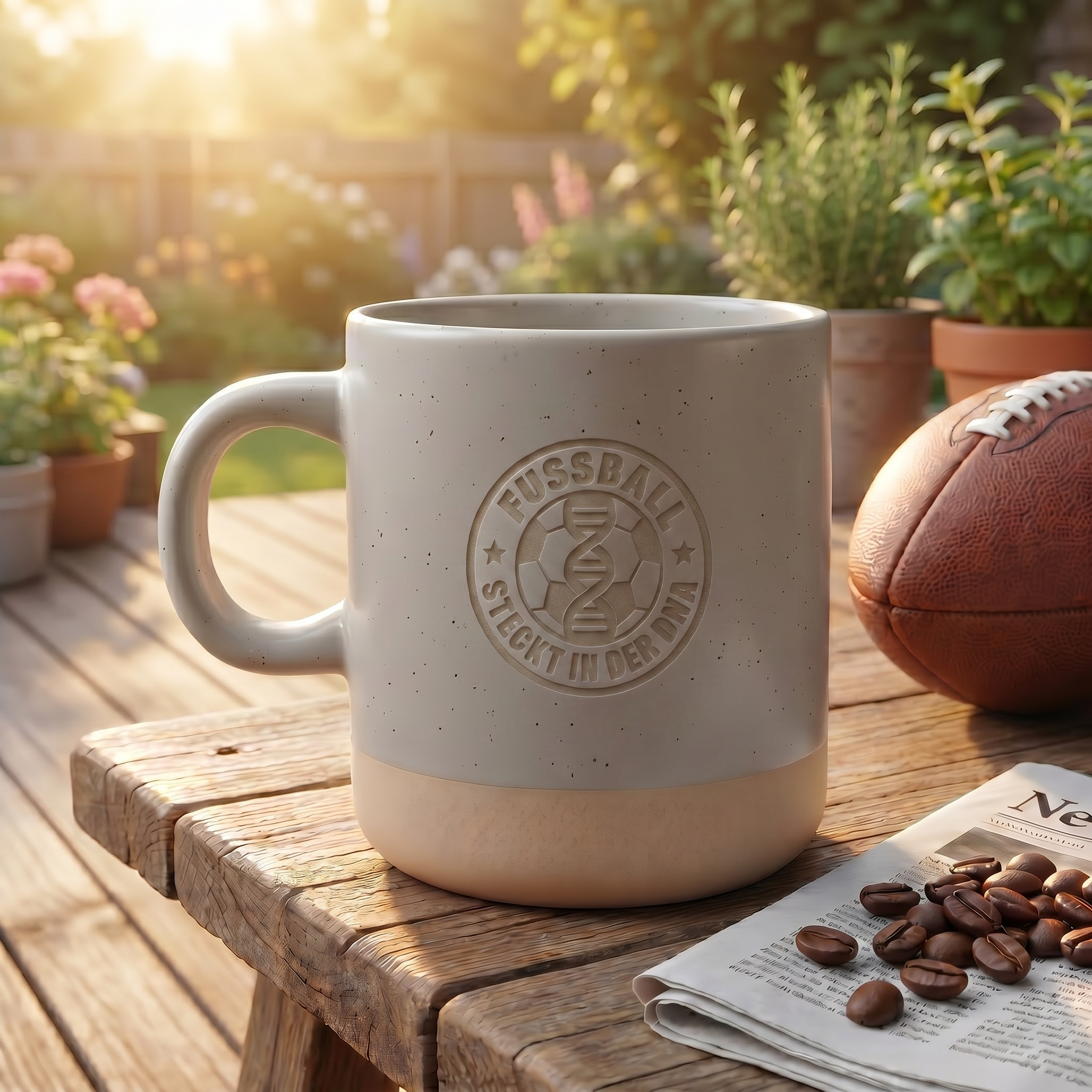 Fußball Tasse | "Fußball steckt in der DNA"