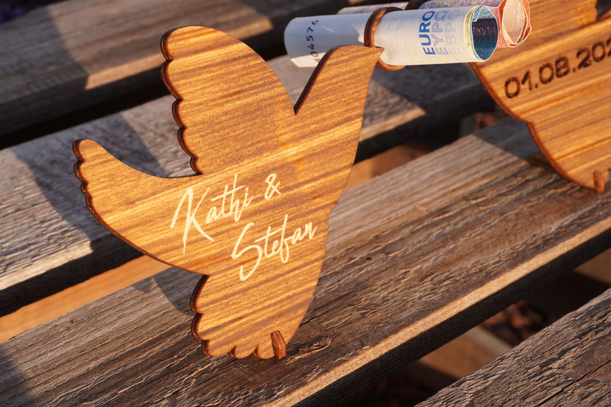 Geldgeschenk Hochzeitstauben