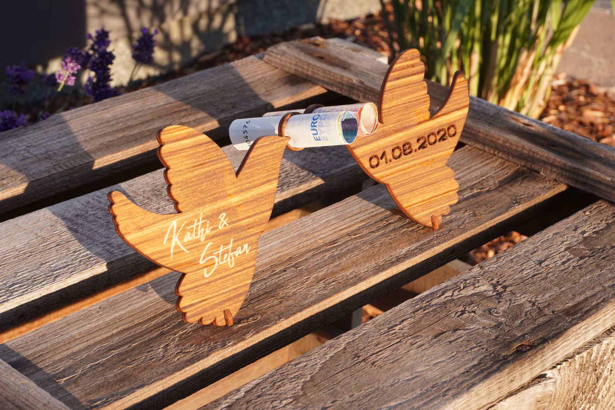 Geldgeschenk Hochzeitstauben