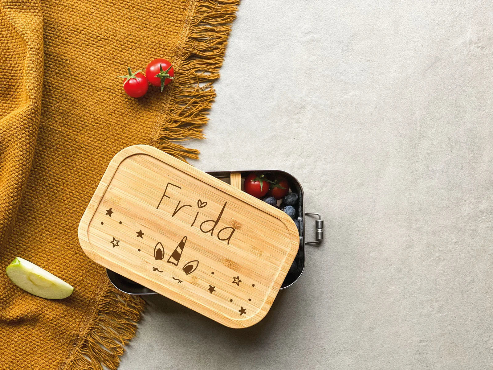 Kinder Brotdose Edelstahl verschiedene Motive I personalisiert