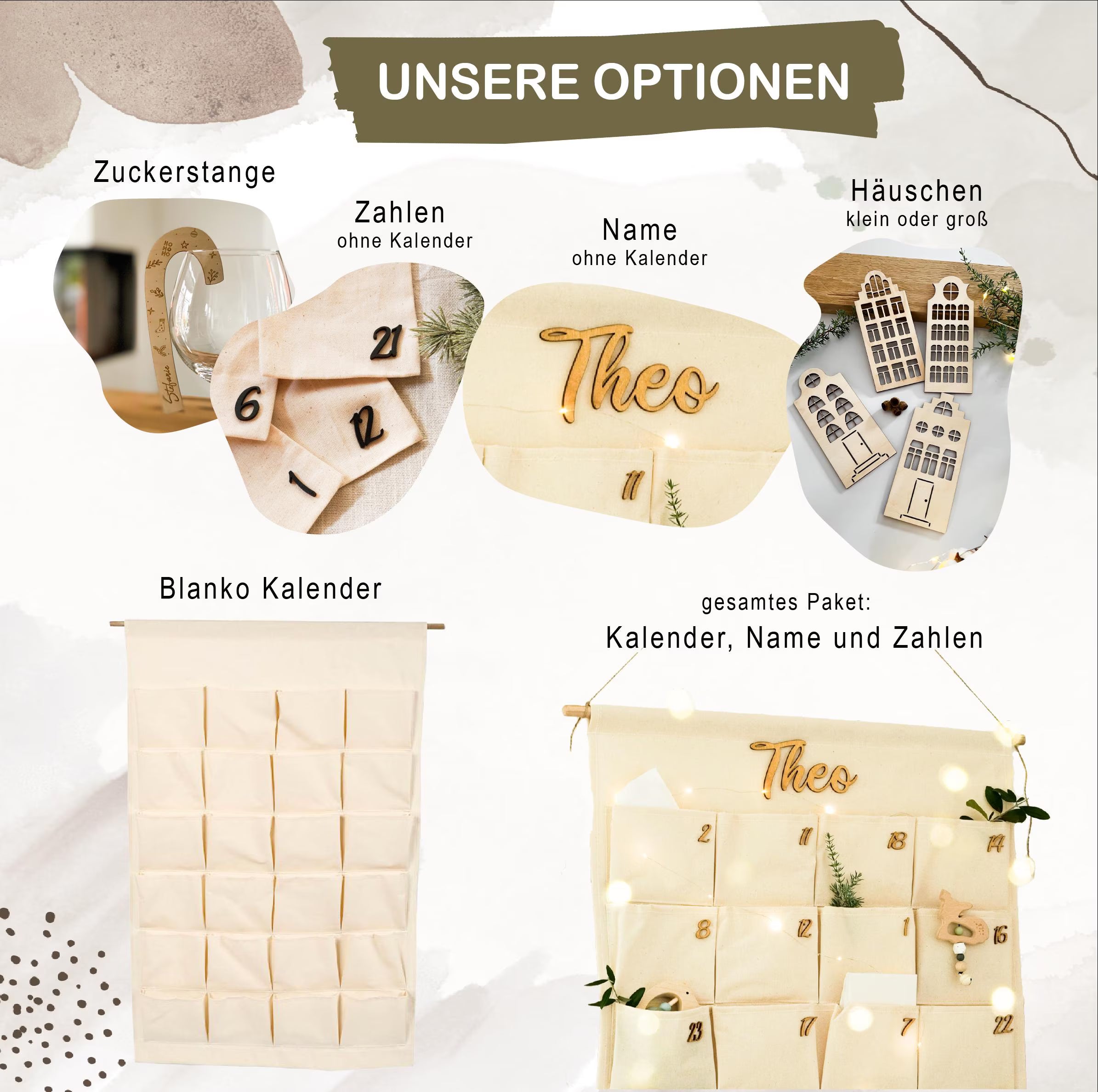 Adventskalender zum Befüllen