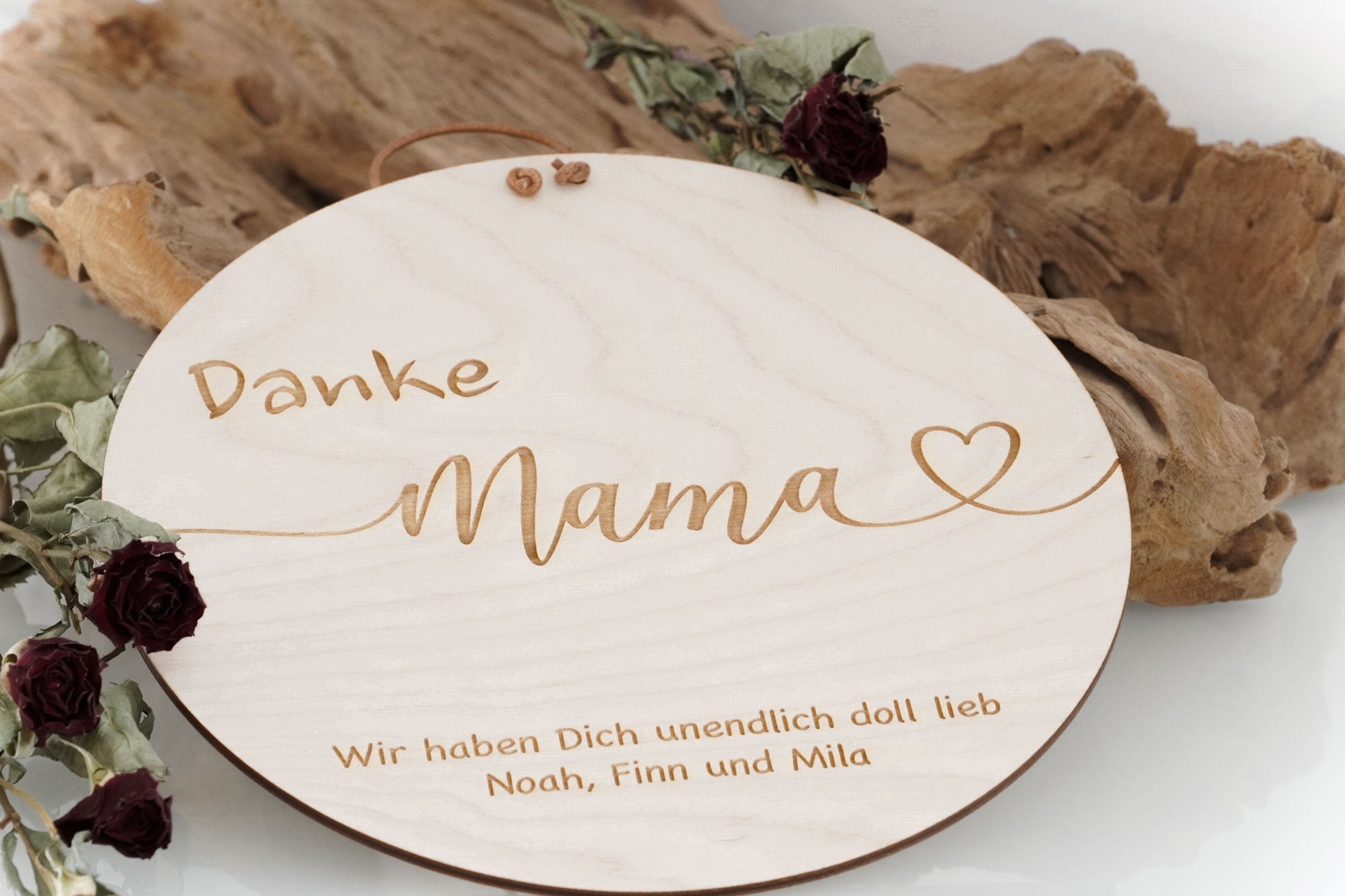 Holzschild "Danke Mama"