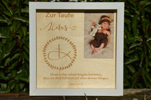 Laden Sie das Bild in den Galerie-Viewer, Bilderrahmen I Geldgeschenk - &quot;Taufe mit Taufspruch&quot;