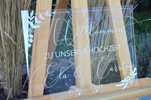 Laden Sie das Bild in den Galerie-Viewer, Willkommensschild Hochzeit