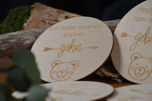 Meilensteinkarten Baby - Bären Design - Zusatz-Set
