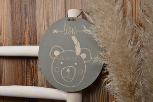 Holzschild Kindermotive mit Name