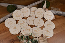 Laden Sie das Bild in den Galerie-Viewer, Meilensteinkarten Baby - Florales Vintage Design - Basis-Set