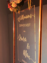 Laden Sie das Bild in den Galerie-Viewer, Willkommensschild Hochzeit