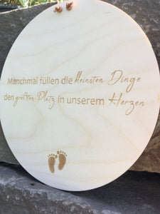 Holzschild "Kleine Dinge"