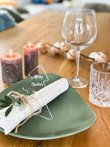 Personalisierbarer Servietten Ring für Papier-oder Stoffservietten- Weihnachten