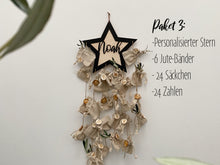 Laden Sie das Bild in den Galerie-Viewer, Personalisierter 3D Stern Adventskalender