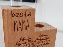 Laden Sie das Bild in den Galerie-Viewer, Blumenvase &quot;beste Mama&quot;